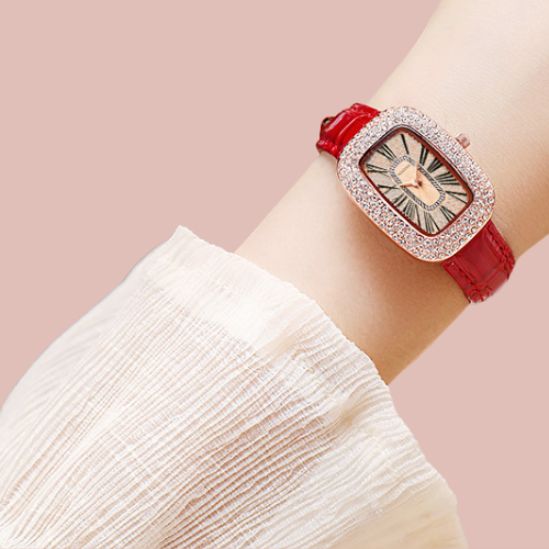 Οβάλ Γυναικείο Ρολόι με Πέτρες Ζιργκόν - Μηχανισμό Quartz