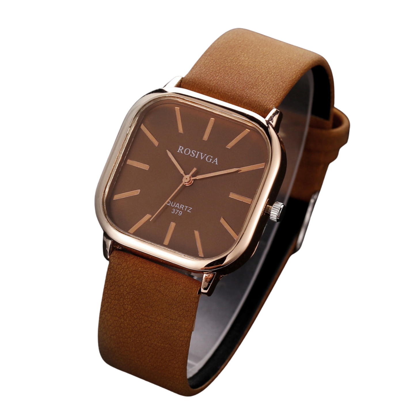 Ατσάλινο Ρολόι με Σουέτ Λουράκι