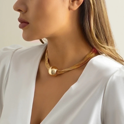 choker Κολιέ με Σχέδιο Σφαίρα