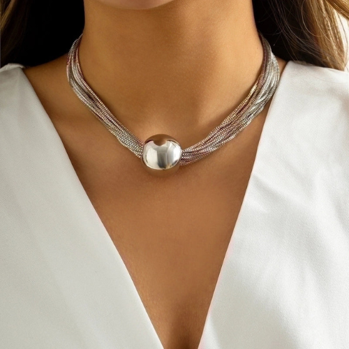 choker Κολιέ με Σχέδιο Σφαίρα